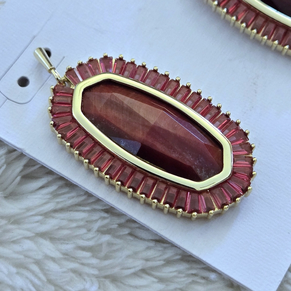 Kendra Scott "Baguette Elle" Drop⬇️ Earrings - Picture 5 of 16
